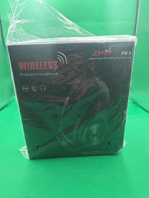 ZIHNIC (PN9) Active Noise Cancelling Wireless Headphones - Black New H1