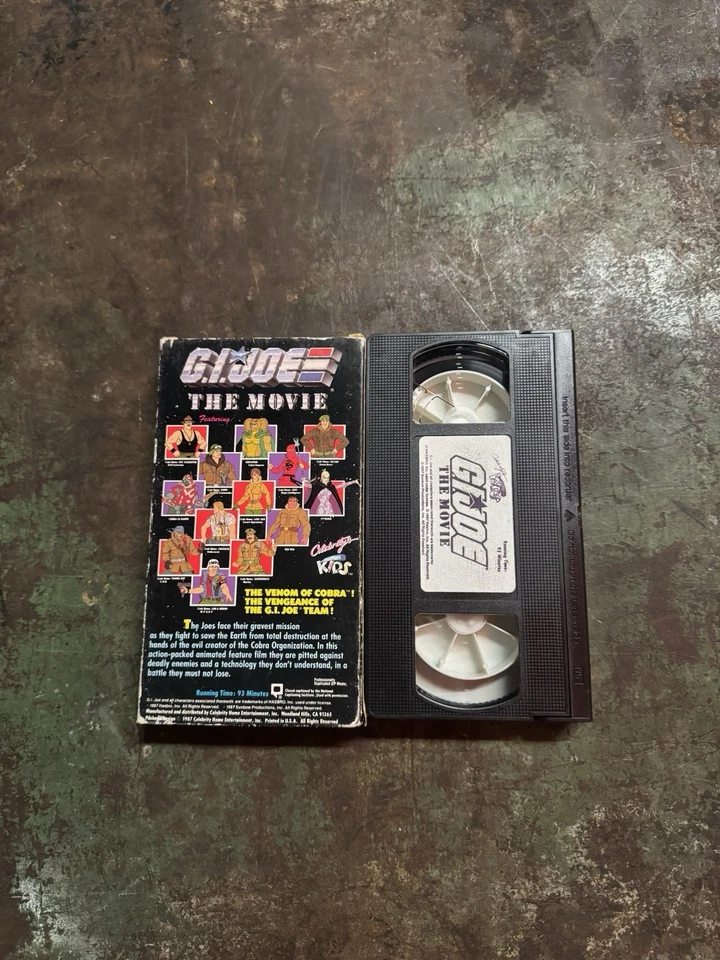 G.I. Joe: The Movie (VHS, 1987) Celebritys Just For Kids Hasbro Animation - Image 3 of 4
