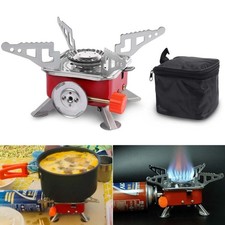 Portable Camping Gas Stove Butane Outdoor Cooking Equipment w/ Storage Bag