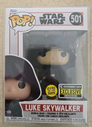 Funko Pop: Star Wars. Luke Skywalker Funko Pop #501 With Pop Protector.