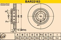 2X Barum Bremsscheibe BAR22163 FüR Skoda Seat Audi 8L1 A3 Vw 1J1 Bora 1J2 Golf 1