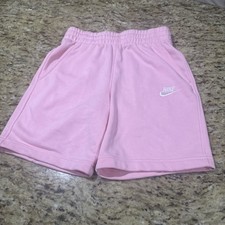 Nike Short Youth Girls M Pink Pockets Logo Embroidered 100 Cotton. Cpix