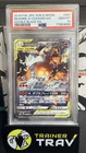 2019 POKEMON JPN SUN & MOON DOUBLE BLAZE FULL ART/RESHIRAM & CHARIZARD GX PSA 10