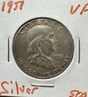 1951 P Franklin Half Dollar Silver US Coin Currency K378