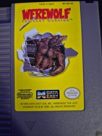 Werewolf The Last Warrior (Nintendo NES 1990) Cartridge And Manual NM!!