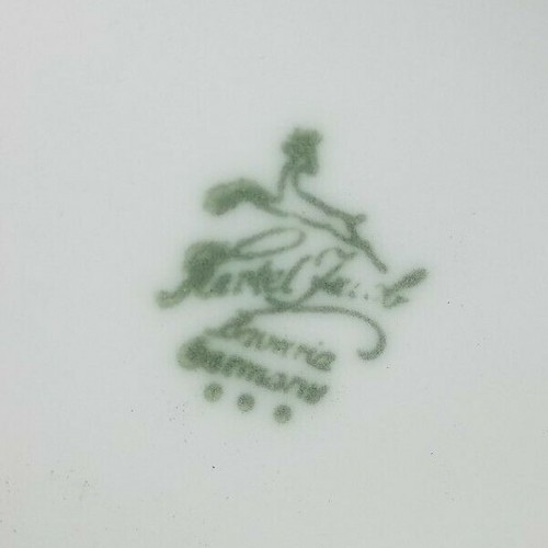 Hertel Jacob Bavaria Antoinette Silver Trimmed Coffee Pot, Sugar, & Creamer - Picture 12 of 12