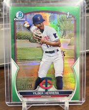 YILBER HERRERA 2023 BOWMAN CHROME GREEN REFRACTOR /99 Minnesota Twins