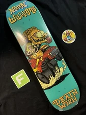 SUPER RARE Neen Williams Deathwish Creeps Foil Skateboard Deck Pro Rider Shrink