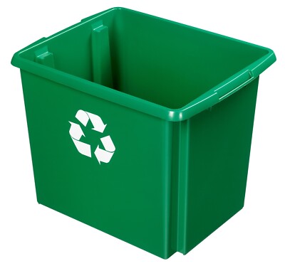 6 Stück- SUNWARE Nesta RecycleBox- für Abfallstoffe- 45 Liter, 45,5x36x36cm-grün