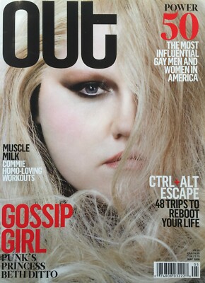 BETH DITTO May 2009 OUT Magazine THE 50 MOST INFLUENTIAL GAYS IN AMERICA