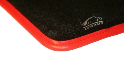 TAPETES DE ASSOALHO LLOYD Velourtex 2004 a 2006 Dodge Ram 1500 SRT-10; logotipos/encadernação vermelhos - Imagem 2 de 4