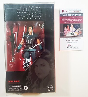  JSA Star Wars Hasbro Black Series Cara Dune #101 Figure Signed By Gina Carano 
