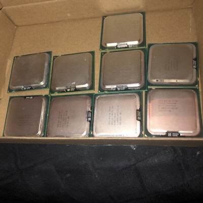Intel core 2 duo 8 mix sizes 1 pentium  5 laptop duo cpus 