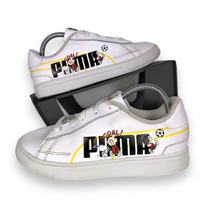 Puma x Peanuts Serve Pro Sneakers White / Multicolor 380937-01 Youth 3