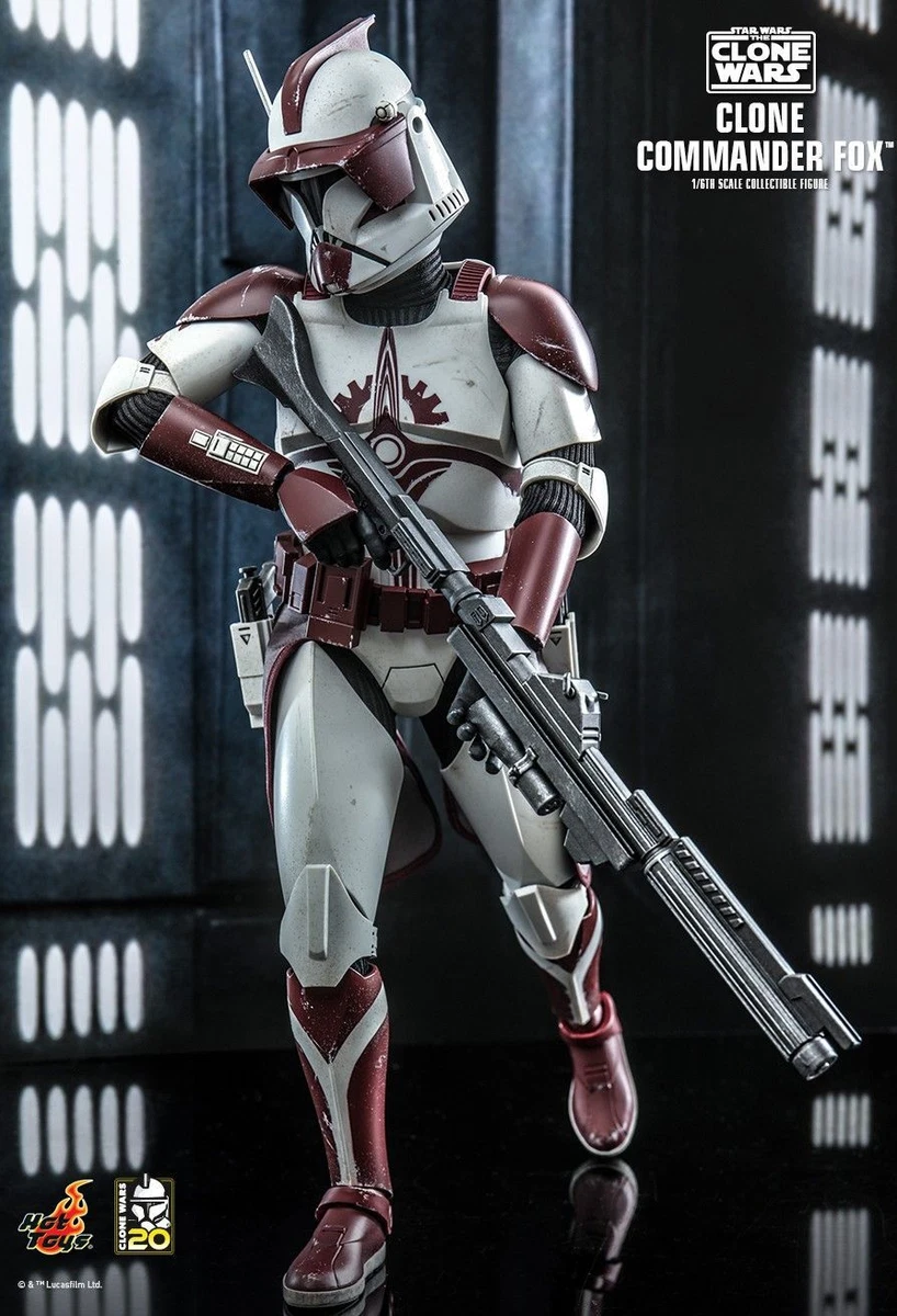 Hot Toys TMS103 Star Wars The Clone Wars CLONE COMMANDER FOX 1 6th