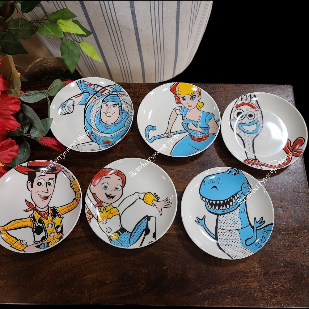 6pc Disney Pixar Toy Story Woody Buzz Jessie Bo Appetizer Dessert