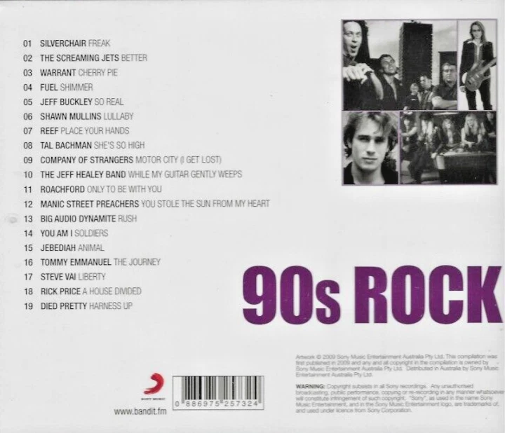Essential 90's Rock NEW! CD, 19 Tracks, Fuel, Warrant, Silverchair, Jeff Buckley - Image 3 of 4