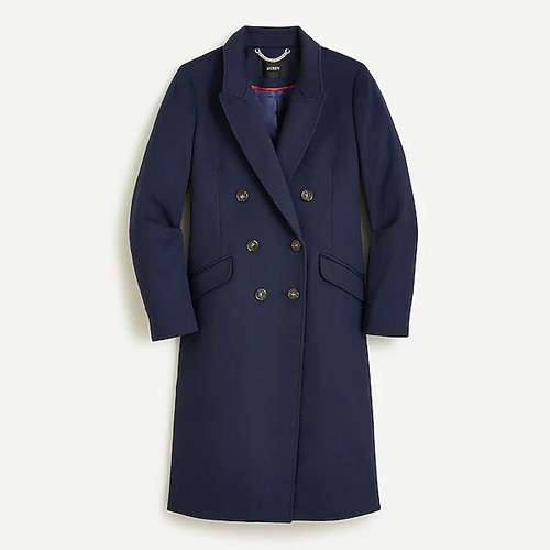 NWT J Crew Double-Breasted Topcoat in 