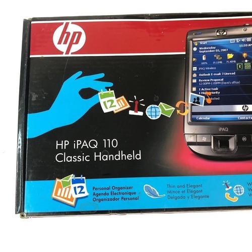 HP 110 Classic Handheld mit Box, Netzkabel & Handbüchern Hewlett Packard - Bild 3 von 4