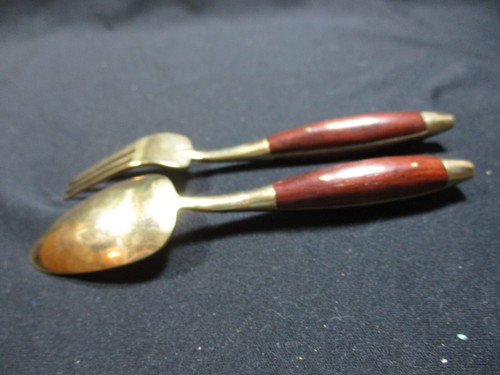 8 Place Settings Dessert Flatware & Serving Set With Case - James Bronze Wares - Picture 6 of 19