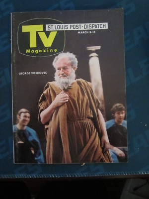 Television Magazine Regional TV Guide March 1970 George Voskovec Once Upon World