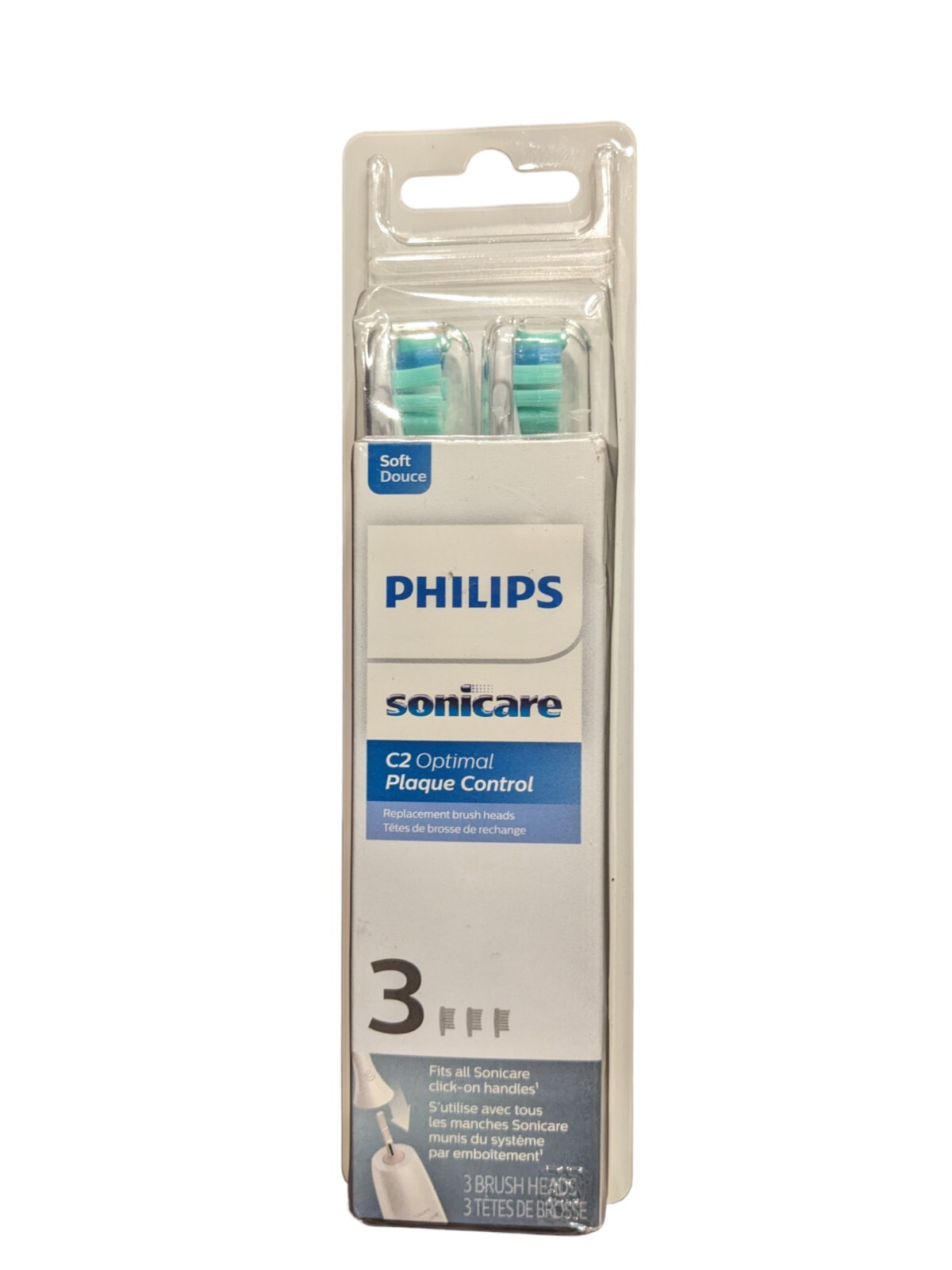 2 Philips Sonicare C2 Replacement Head HX9023/65 (3 Pack