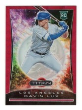 Gavin Lux /199 Rookie 2020 Panini Titan Ruby Wave #3 Baseball Card