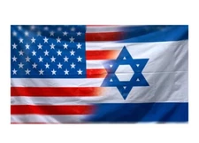 USA Israel Flag 3 x 5 Ft, Polyester Brass Grommets, ISRAEL USA SOLIDARITY
