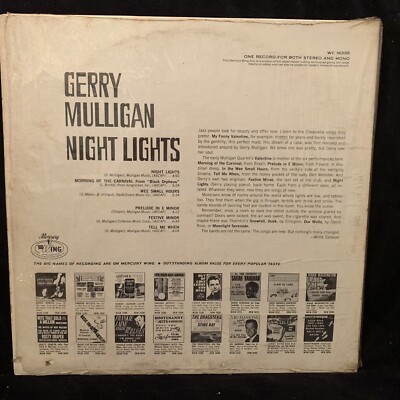 GERRY MULLIGAN - Night Lights - MERCURY WC 16335 ST LP 1967