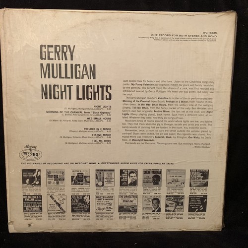 GERRY MULLIGAN - Night Lights - MERCURY WC 16335 ST LP 1967 IN SHINK - Picture 2 of 4