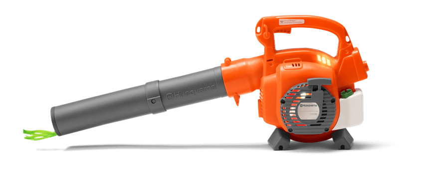 HUSQVARNA SOFFIATORE GIOCATTOLO REGALO BAMBINO SOFFIA REALMENTE EFFETTO SONORO foto 2