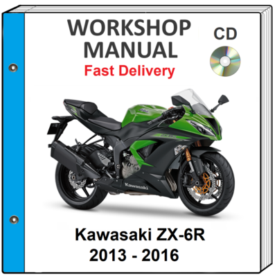 2013-2016 Kawasaki Ninja ZX-6R Service Repair Shop Manual On CD