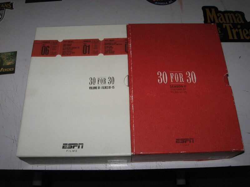 ESPN 30 FOR 30 Season 1 & 2  Films 1-15 12DVD + BONUS Shorts  ESPN Films