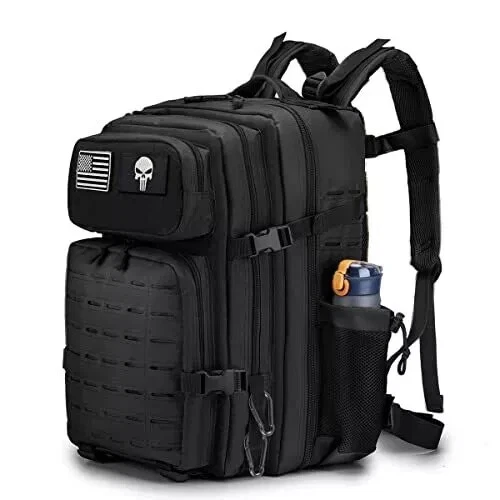 COSCOOA Tactical Military Backpack for Man, 45L Waterproof Army Black NR - Picture 13 of 14