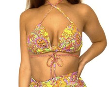 Sassy Pants The Label Paisley Knot Bralette Co Ord Festival