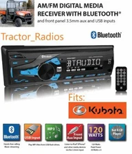 Kubota Plug & Play Tractor Radio AM FM Bluetooth B3350 RTV LX B2650 RTX LX2610