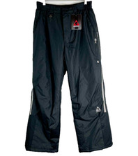 GERRY BOYS SNOW PANTS WITH REFLECTORS BLACK SMALL 7/8 NWOT