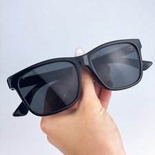 Gucci Women Sunglasses Black Grey Anti-Reflective Square GG0746SA 001 NEW