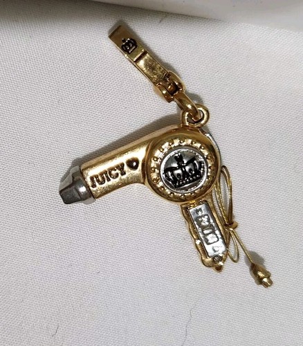 Rare Juicy Couture Blow Dryer Charm For Bracelet Necklace, Keychain