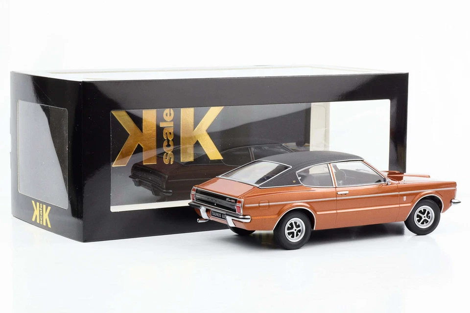 1:18 Ford Taunus GXL Coupe Con Vinyldach 1971 Marrón Metalizado 1:18 KK-Scale - Imagen 4 de 4