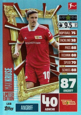 Match Attax Bundesliga 2020/2021 Limited Edition LE8 Max Kruse
