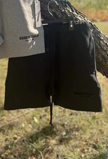 Fear Of God Essentials Black Shorts SIZE XSMALL Fits Like A S