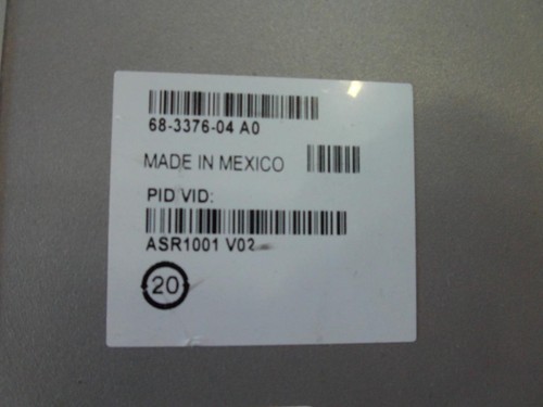 Cisco ASR 1001 ASR 1000 Series Router ASR1001 Dual PSU Power (V998) - Afbeelding 5 van 5