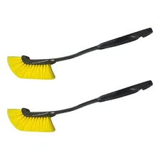  2 Pcs Soft Long Rim Brush Tire Brushes for Cleaning Tires Car Wash Interior