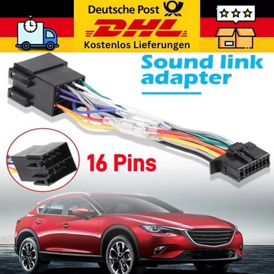 Radio Adapter Kabel für Auto Pioneer Stecker DIN ISO 16 Pin MVH-X580DAB