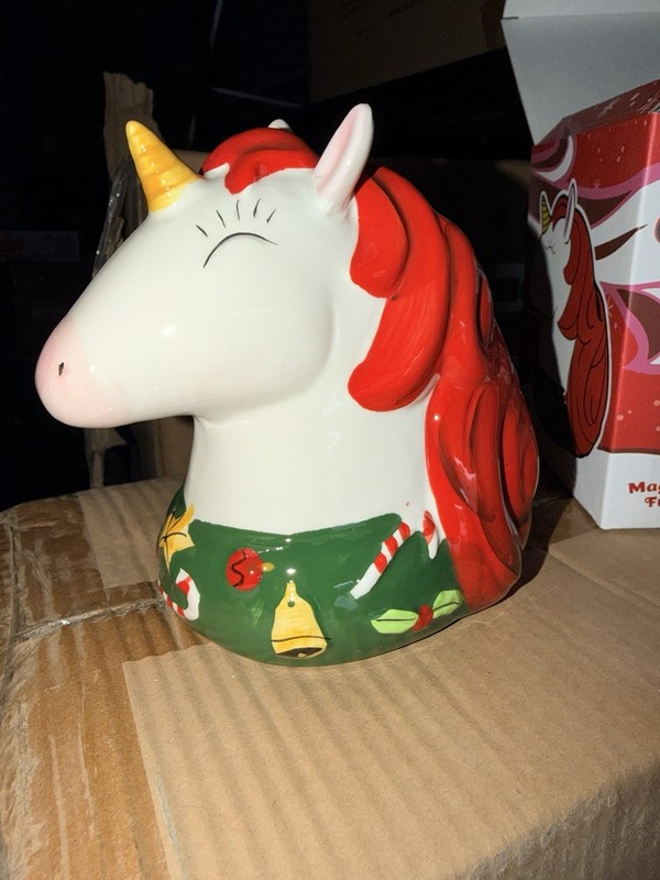 Miracle Pop Up Unicorn Magical Christmas Ceramic Mug Fun 12oz Holiday Tiki Mug