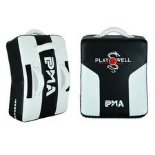 PMA Deluxe Curved Kick Shield With Grip Bar Kicking Pad Muay Thai Kick Boxing