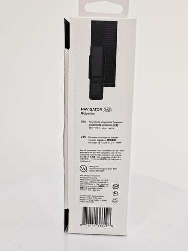WHOOP Strap Navigator MG Black Ridgeline Nylon Band Replacement Wristband - Picture 2 of 7