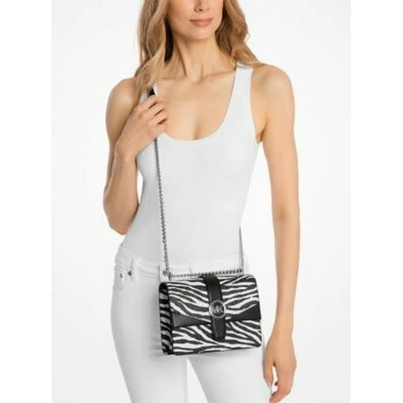 Michael Kors Greenwich Small Animal Print Logo Crossbody - Black- NWT - Image 4 of 4