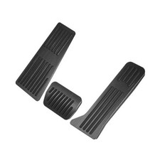 3 Pcs Anti Slip No Drilling Aluminum Alloy Pedal Covers Foot Pedal Pads for